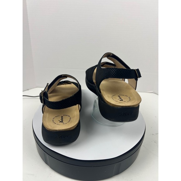 Xelero Women's Black Leather Comfort Walking Arch Support Sandals 12.5-13 (43) - Picture 7 of 17
